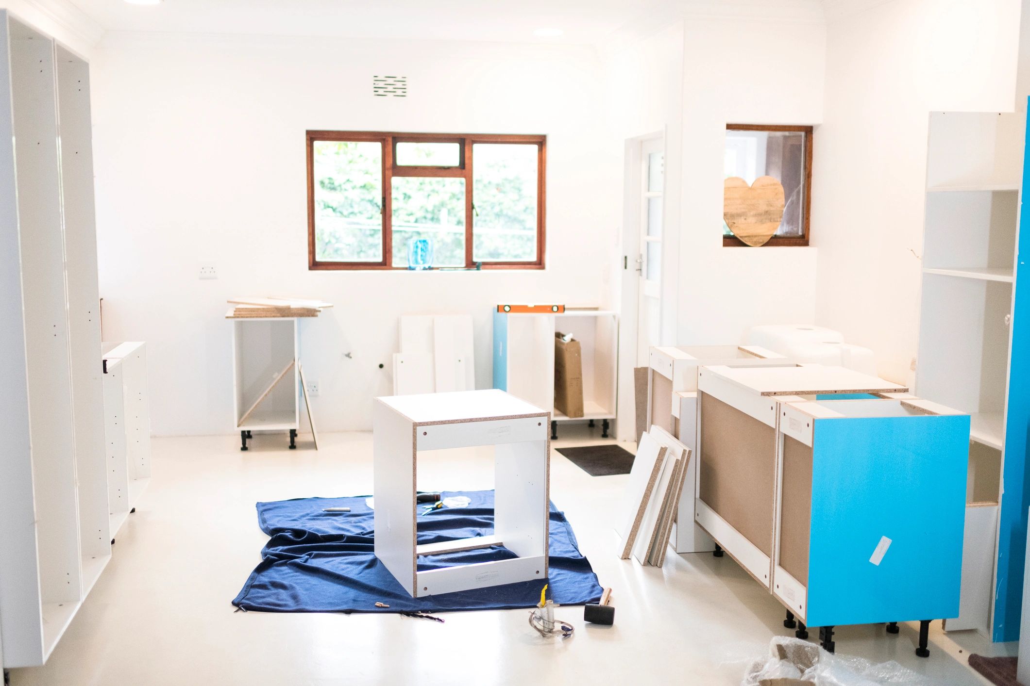 Kitchen renovation cabinetry installation